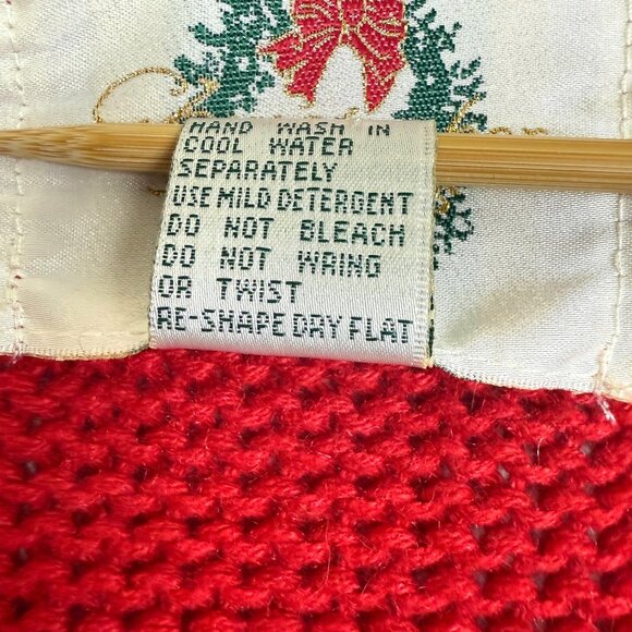 Christopher & Banks Vtg Y2k Ice Skating Cardigan Large Hand Embroidered Cotton - Picture 12 of 12